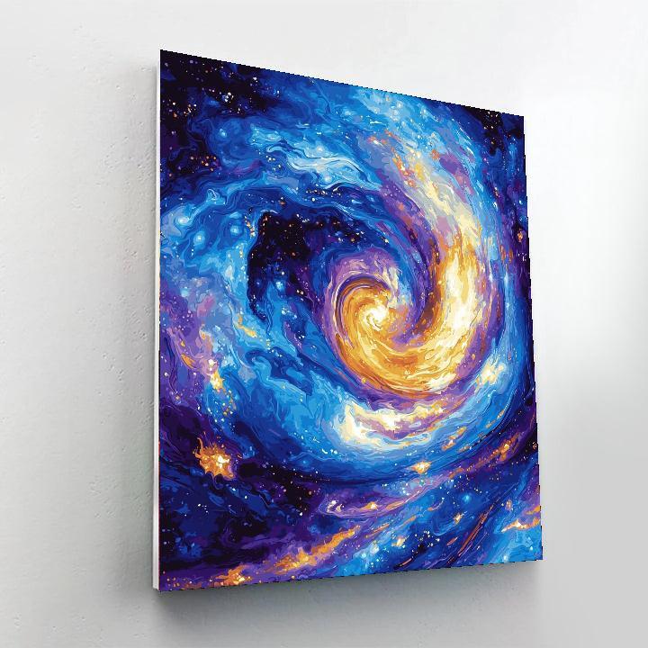 Michelangelo Inspired Whirling Cosmos  Painting By Numbers Kit