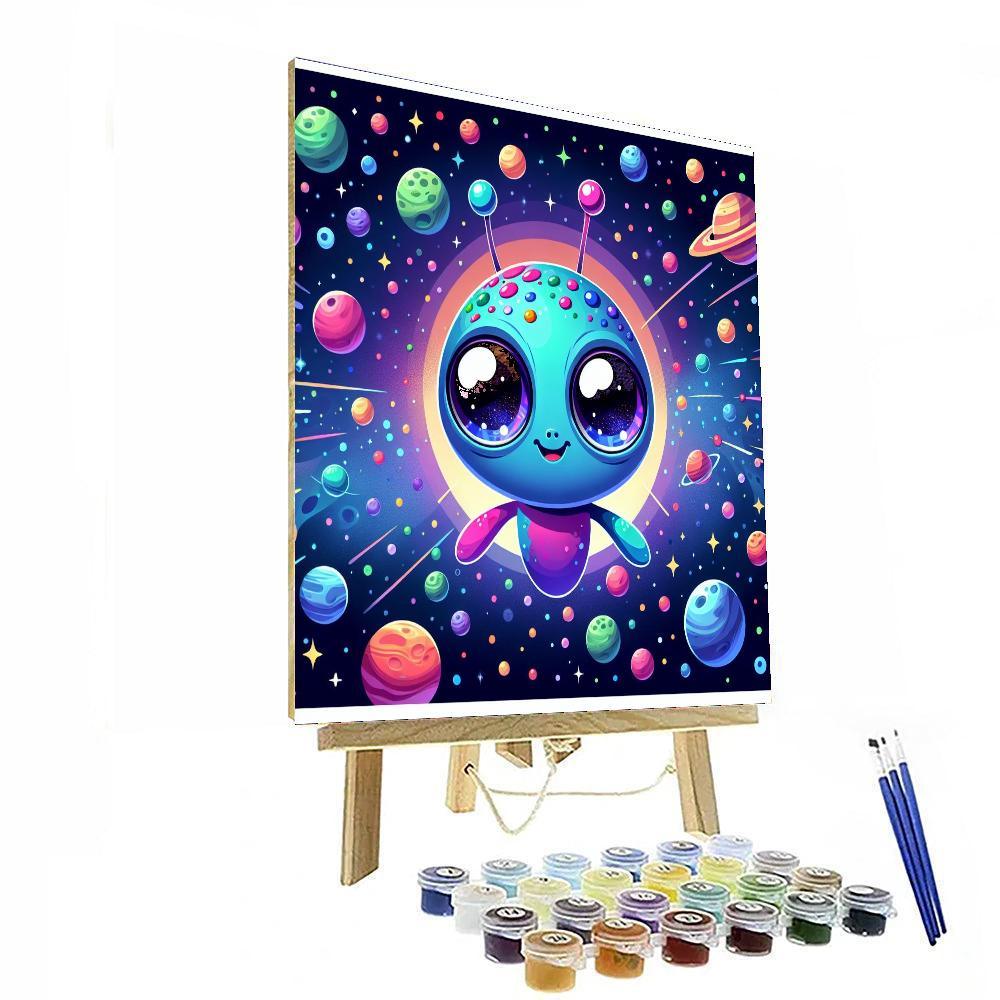 Happy Alien Numbered Painting Kits