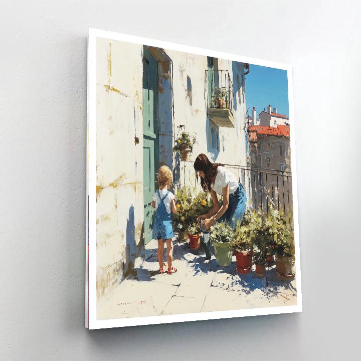 Balcony Blossoms Paint By Numbers Kits