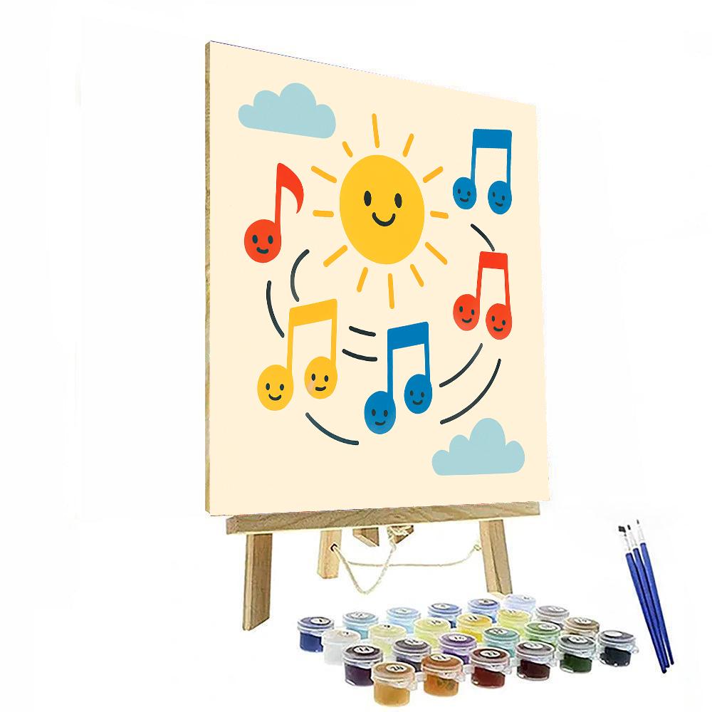 Merry Music Notes DIY Paint By Numbers