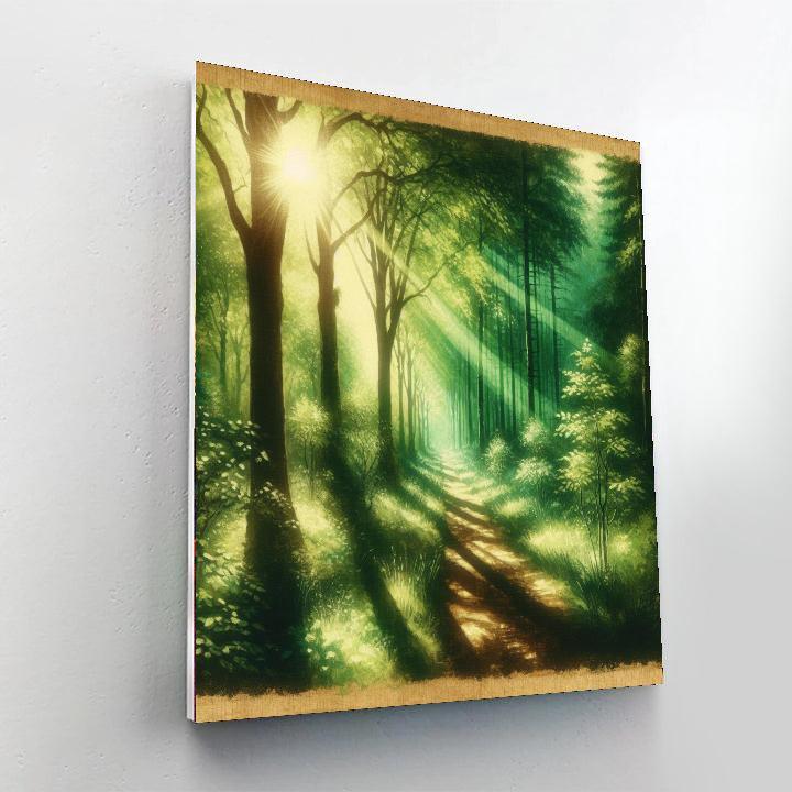 Emerald Forest Pathway DIY Paint By Numbers