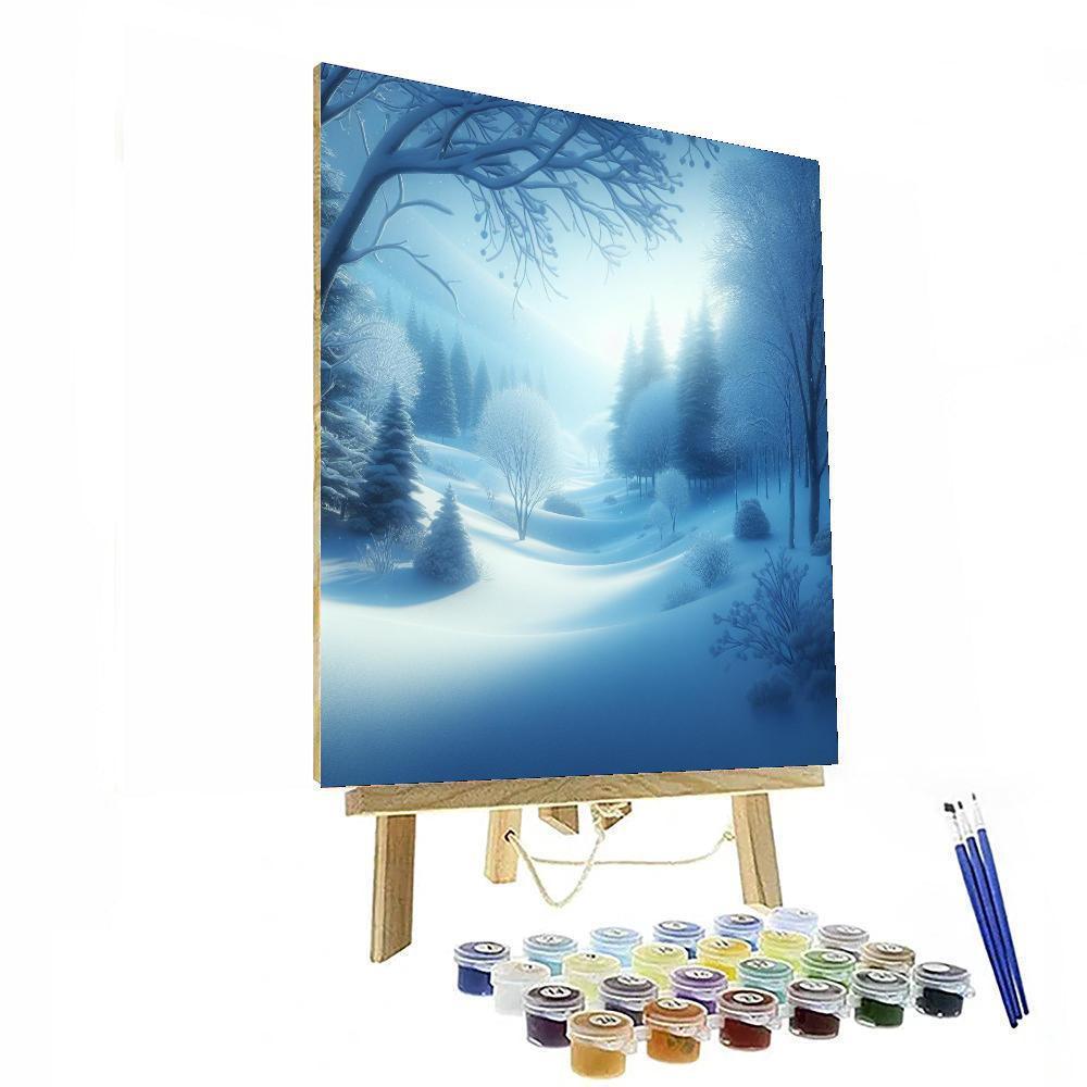Peaceful Winter Wonderland Numbered Painting Kits