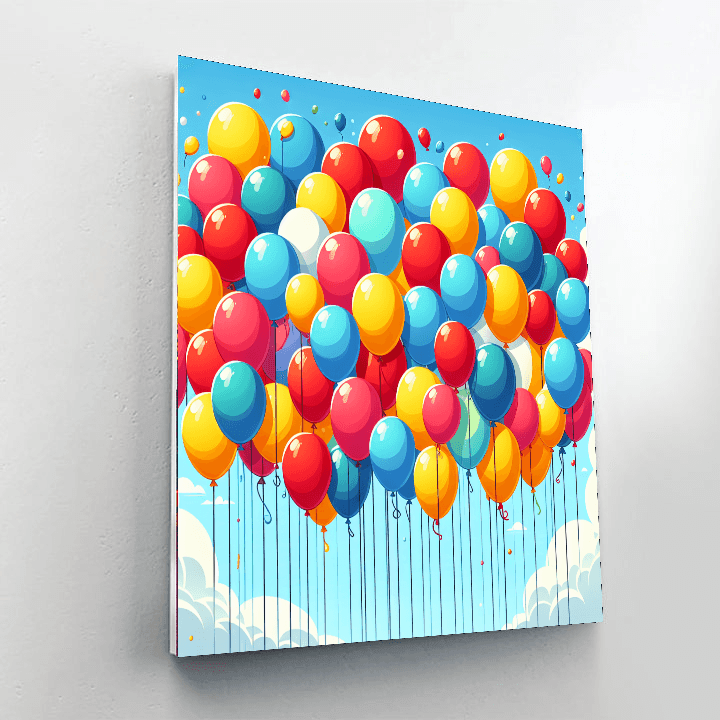Bright Balloon Painting Number Kit