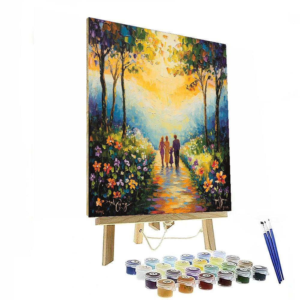 A Journey Of Hearts Number Painting