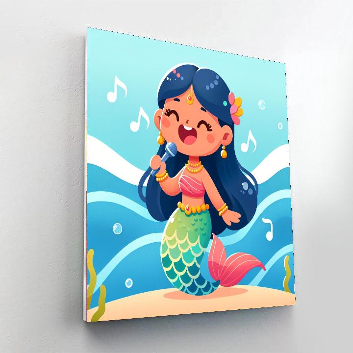 Singing Mermaid Melody Painting By Numbers Kit