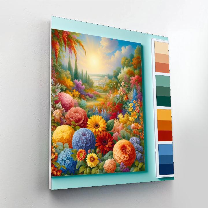 Radiant Floral Wonderland DIY Paint By Numbers