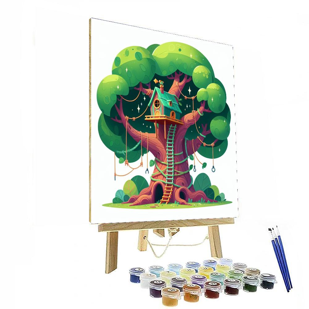 Magical Treehouse Tales Paint By Numbers Art