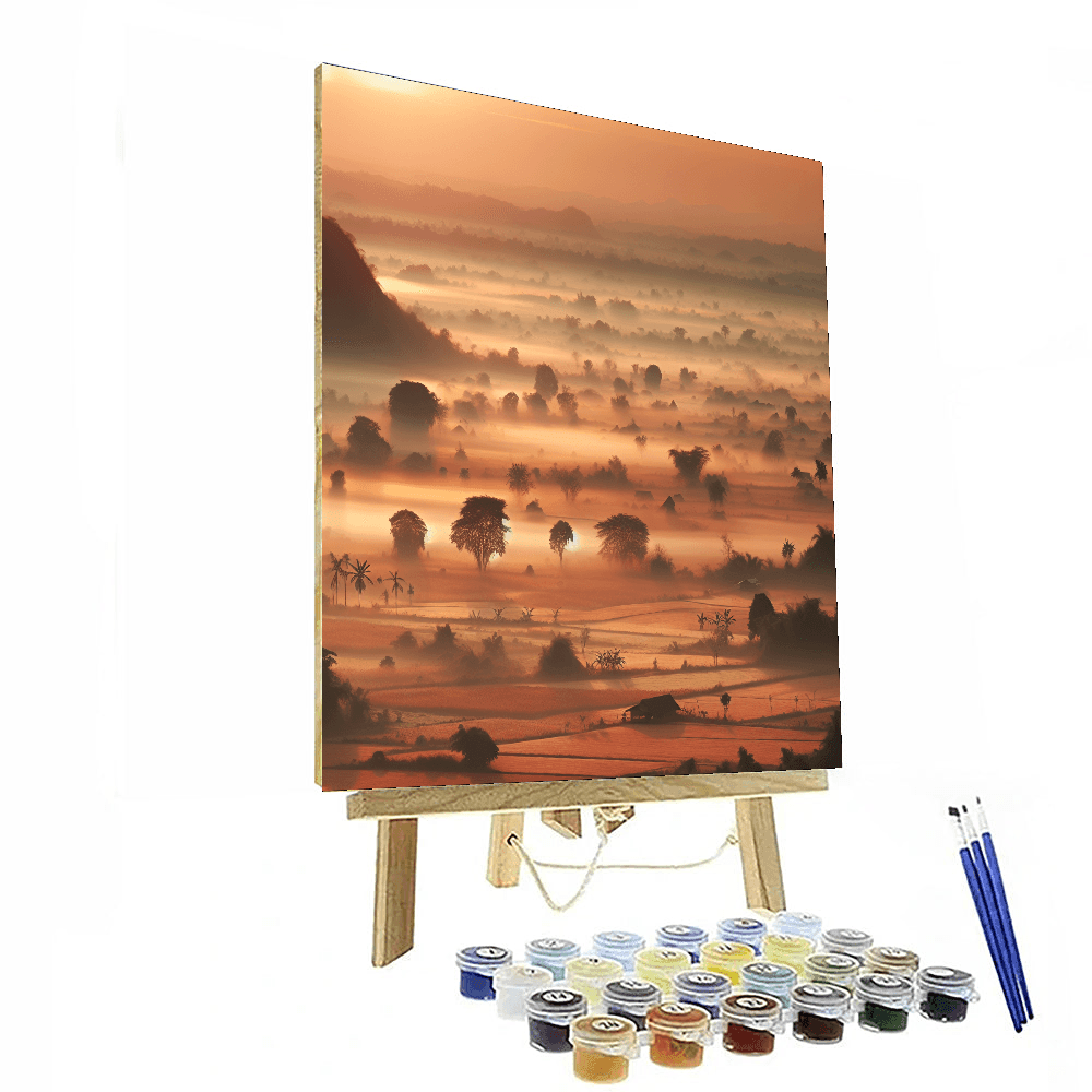 Charming Countryside Morning DIY Paint By Numbers