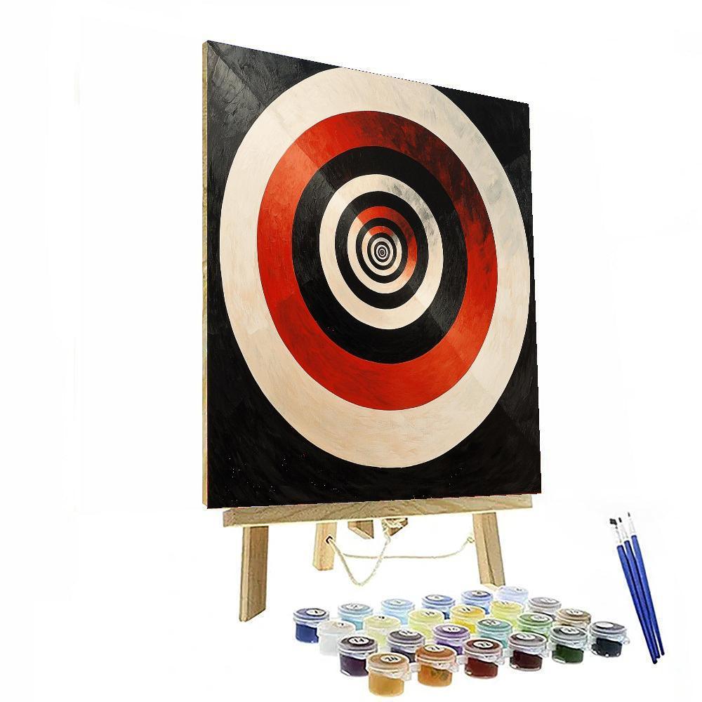 Kazimir Malevich Inspired Vortex Of Geometry  Paint By Numbers