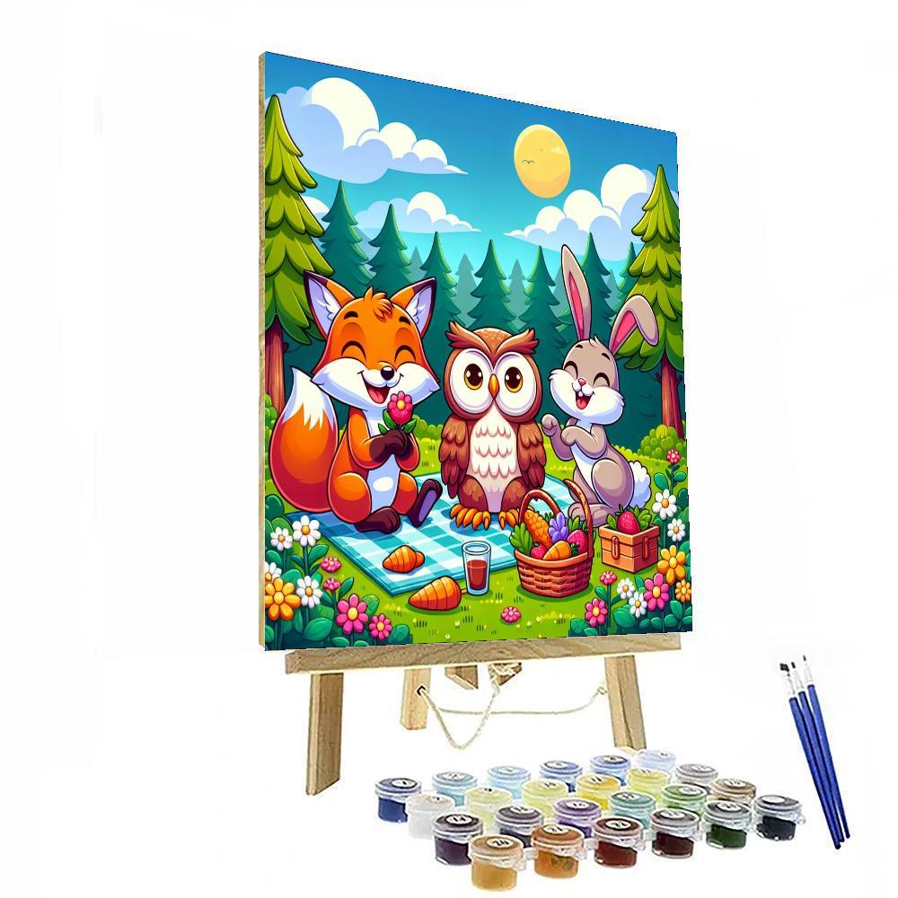 Joyful Woodland Celebrations Painting Number Kit