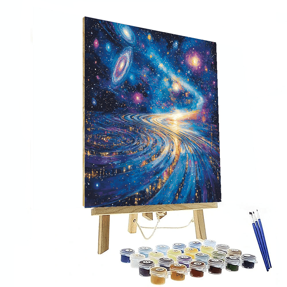 Salvador Dali Inspired Cosmic Kaleidoscope  Numbered Painting Kits