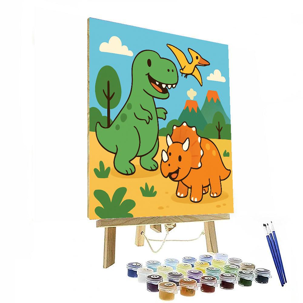 Wacky Dinosaur Adventure Paint By Color