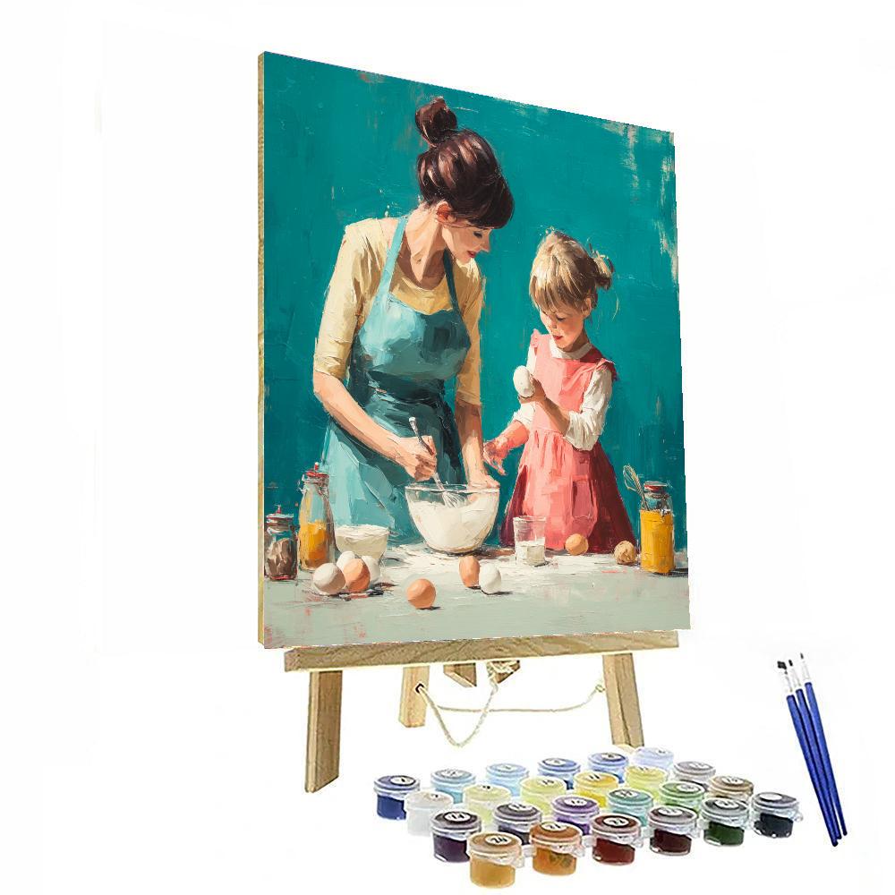 Baking Memories With Mom Painting Number Kit