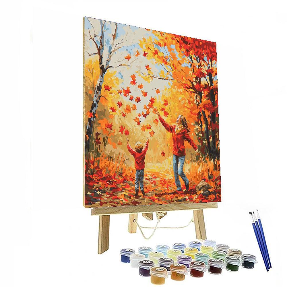 Laughter Among The Leaves Paint By Number