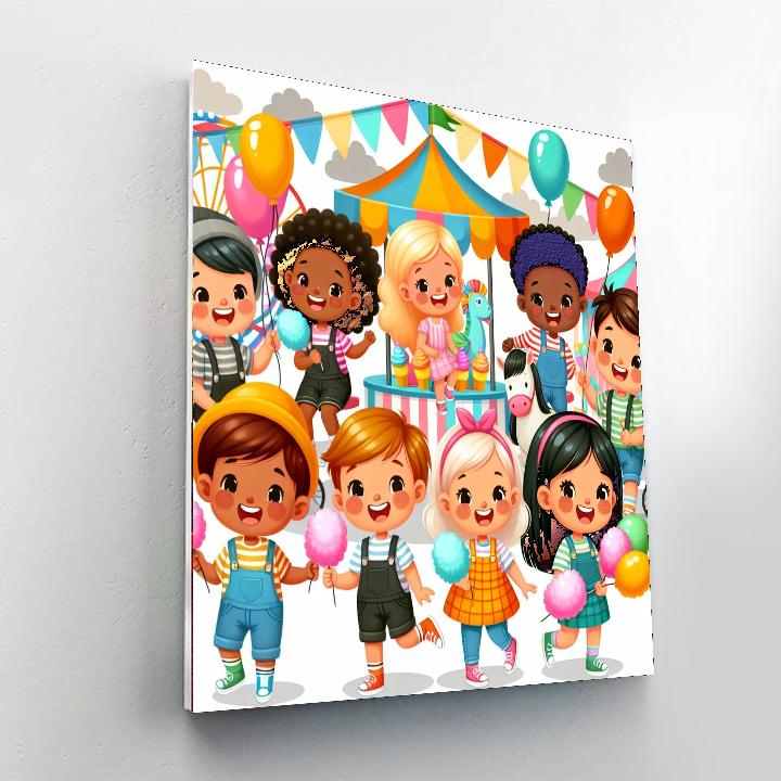 Fantastic Fun Fair Numbered Painting Kits