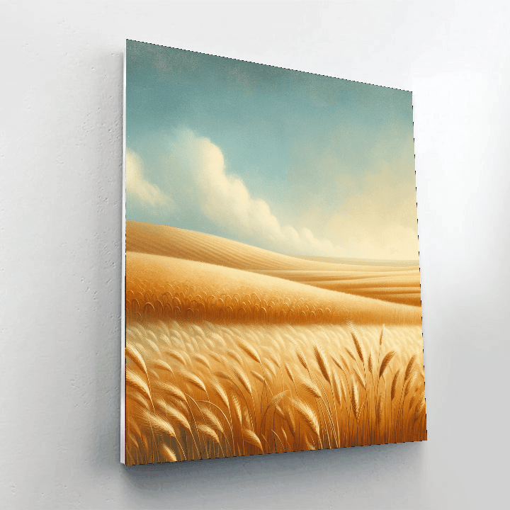 Golden Wheat Field Harmony Paint By Numbers Art