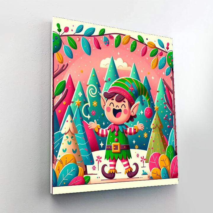 Joyful Elf Paint By Numbers Kits