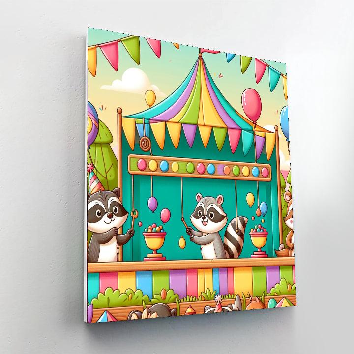 Woodland Critter Carnival DIY Paint By Numbers