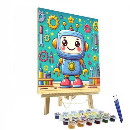 Friendly Robot Invention Paint By Numbers Kits