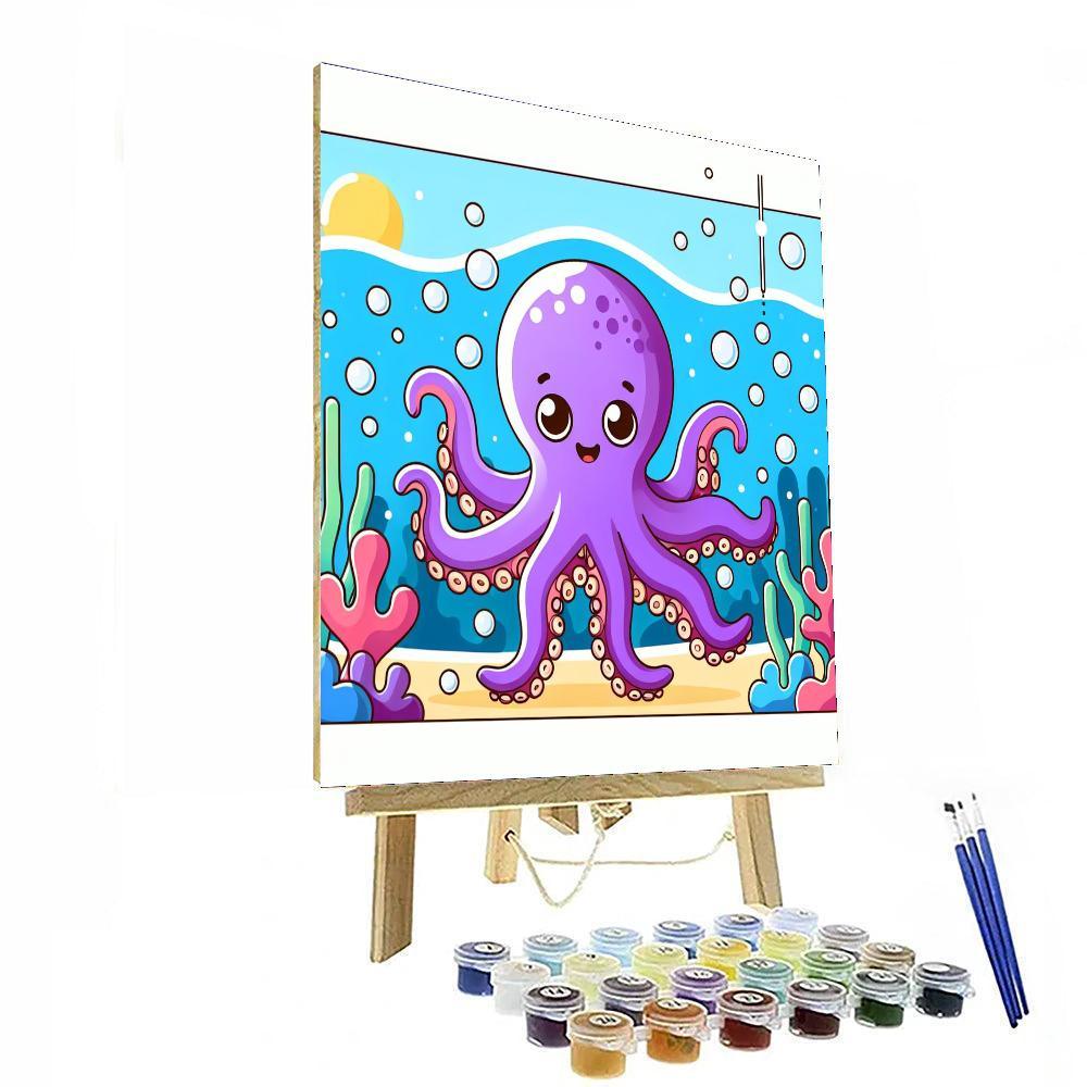 Adventurous Octopus Paint By Numbers Art
