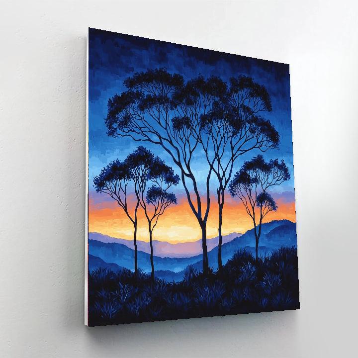 Leonardo Da Vinci Inspired Twilight Forest  Paint By Numbers