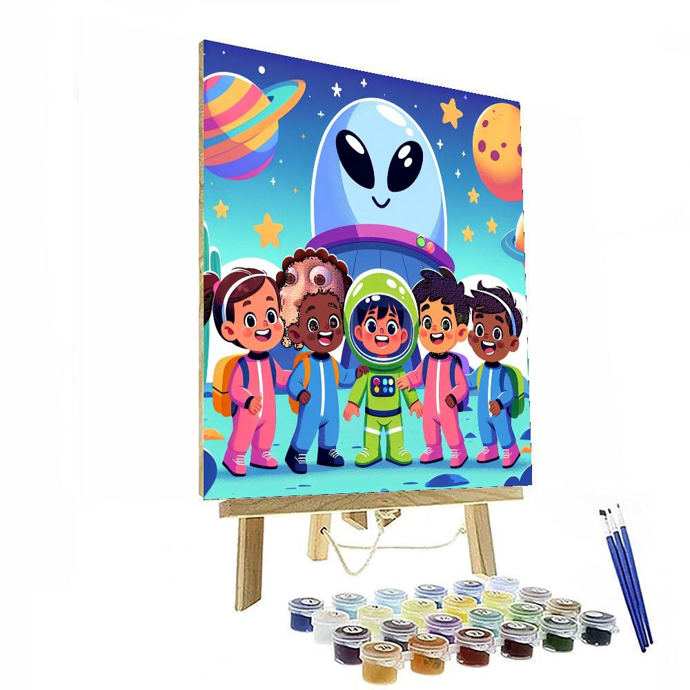 Fantasy Space Expedition Number Painting