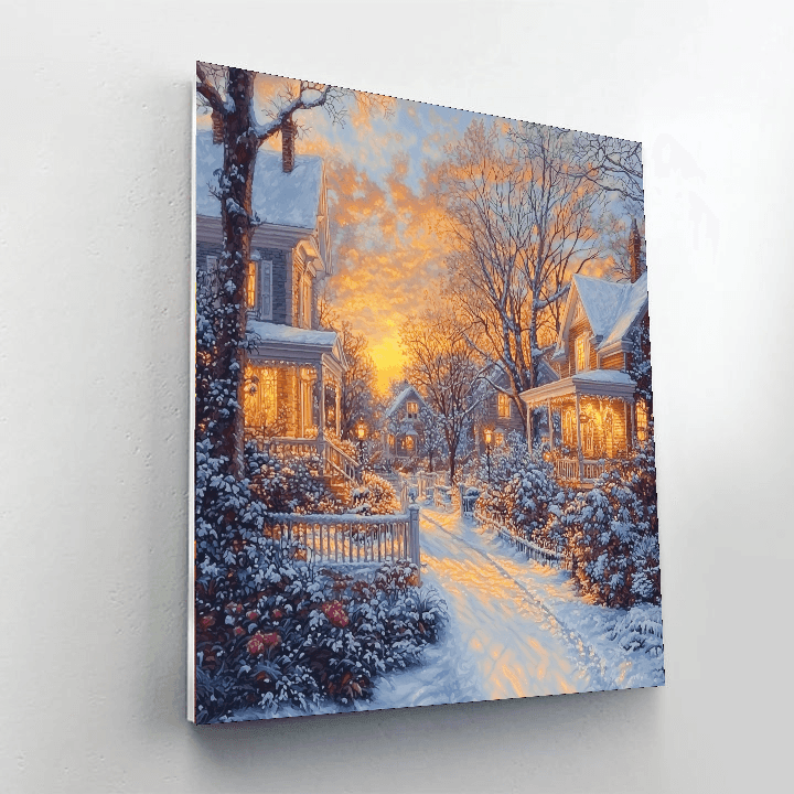Thomas Kinkade Inspired Nostalgic Reflections  Paint By Numbers Kits