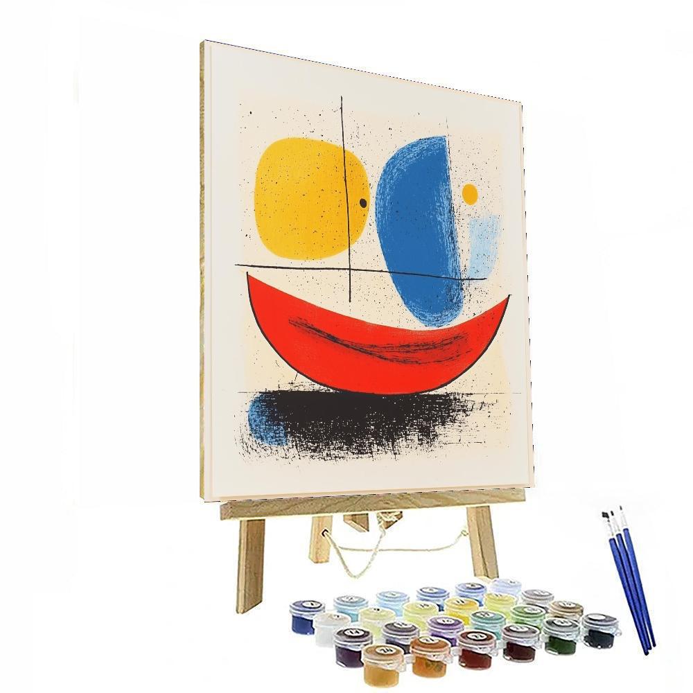 Joan Miró Inspired Ethereal Abstracts  Paint By Numbers Art