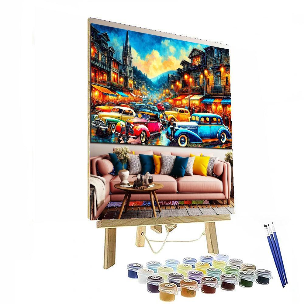 Timeless Vintage Car Show - DIY Painting By Numbers Kit – Artistry Rack