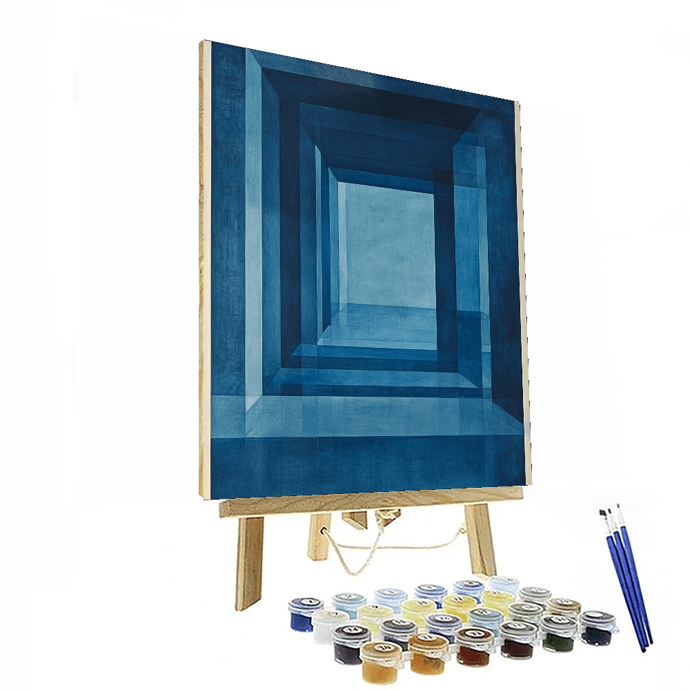 Yves Klein Inspired Emotional Blue Symphony  Painting By Numbers Kit
