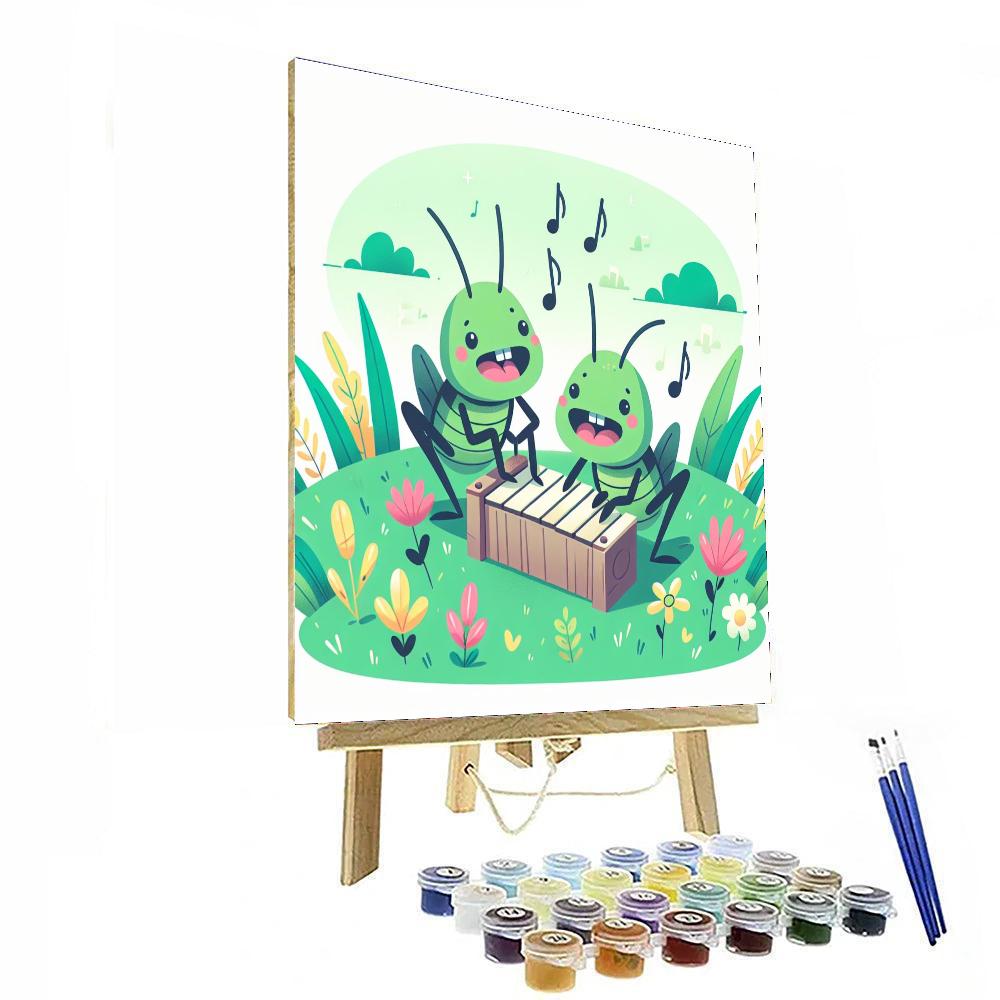Chirpy Crickets Paint By Numbers Art
