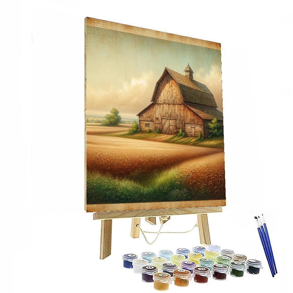 Rustic Barnyard Serenity DIY Paint By Numbers