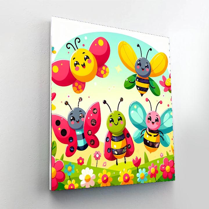 Brilliant Bugs Number Painting