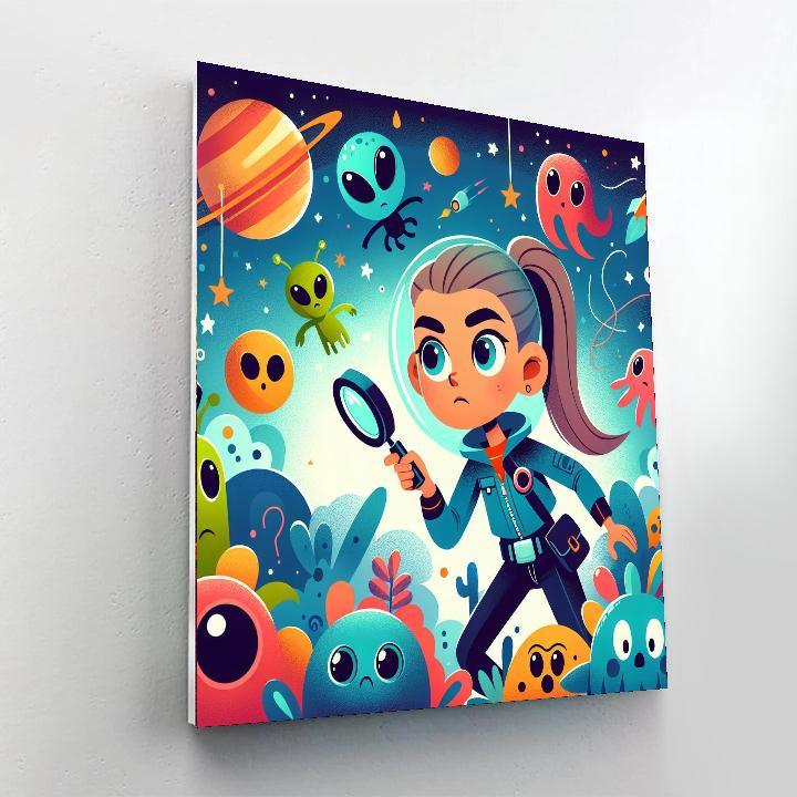 Space Detective Mystery Numbered Painting Kits