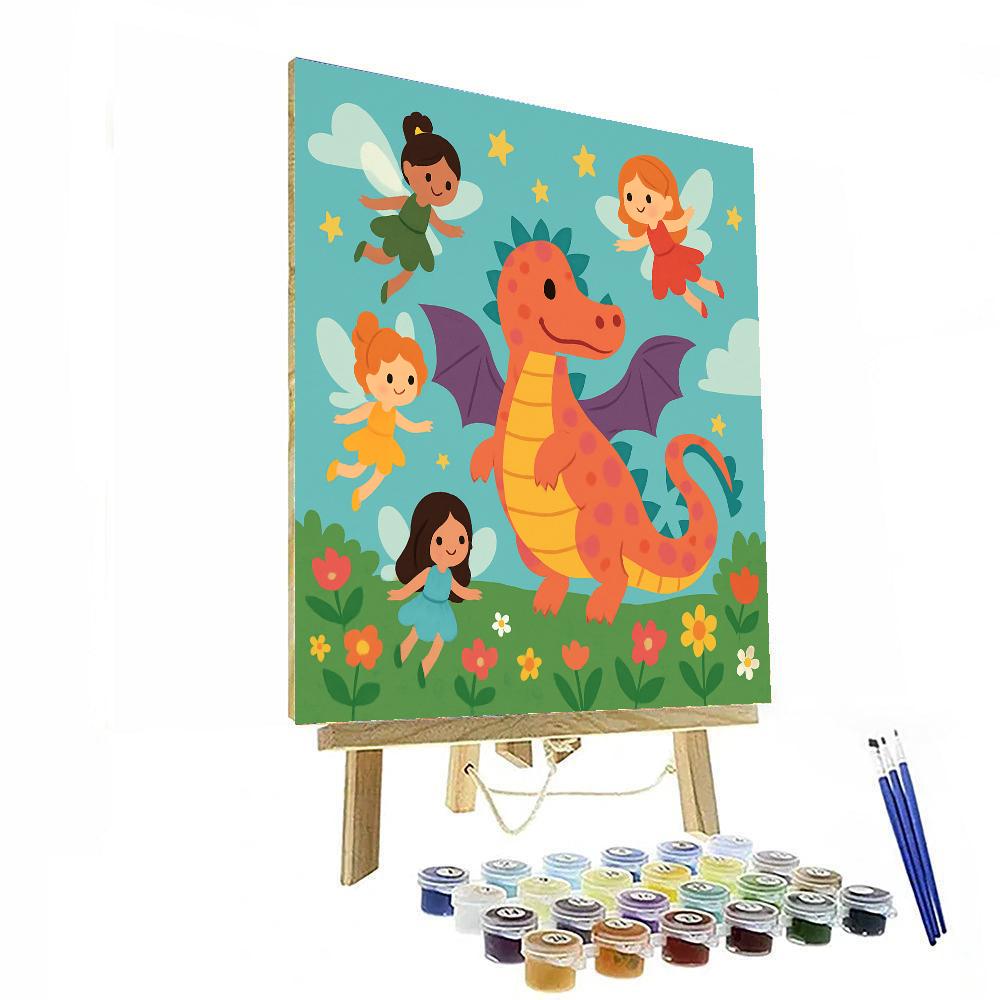 Wonderful Fairies And Dragons Paint By Number