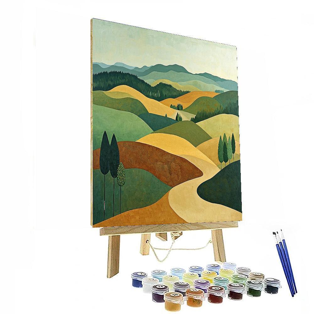 Paul Cézanne Inspired The Whispering Hills  Paint By Numbers Kits