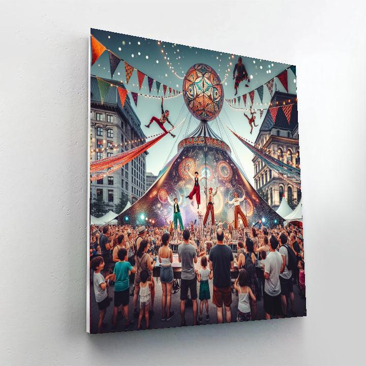 Montreal Cirque Festival - Montreal, Canada Number Painting