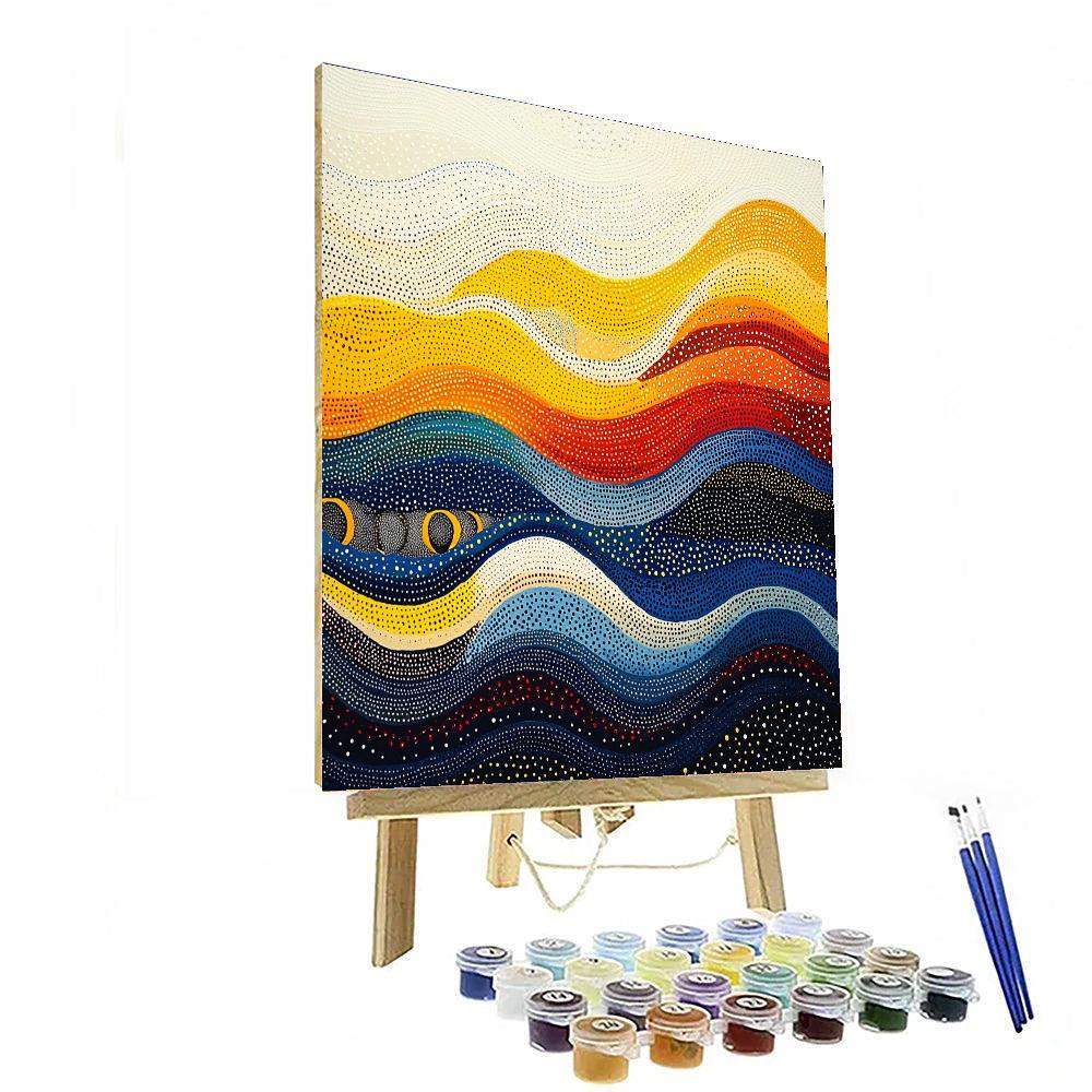 Yayoi Kusama Inspired Ethereal Waves Of Repetition  Paint By Number