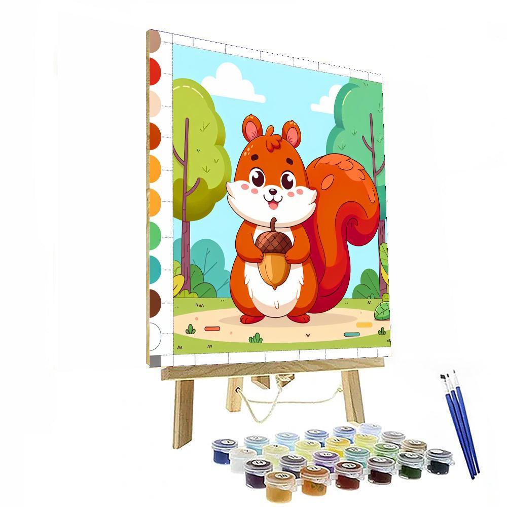 Clever Squirrel DIY Paint By Numbers