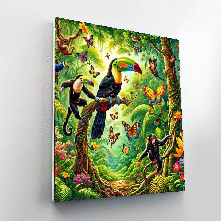 Vivid Jungle Expedition Paint By Numbers Kits