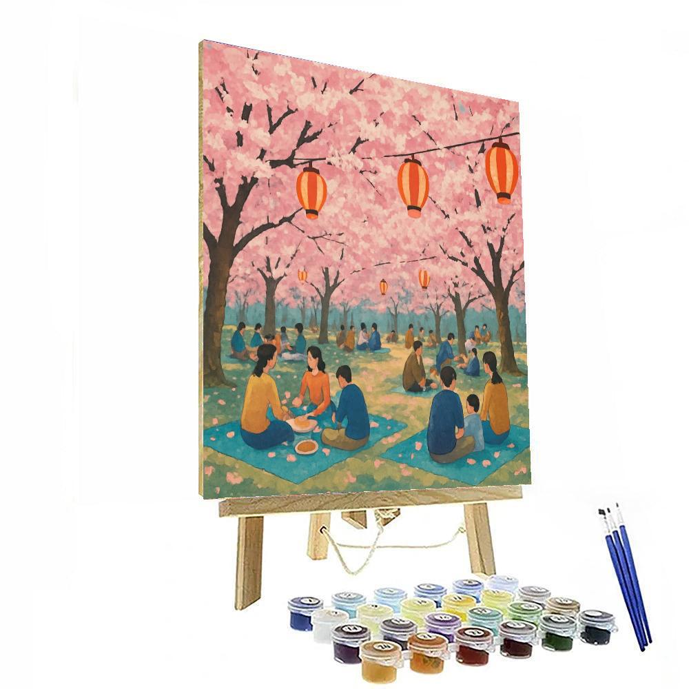 Hanami In Japan Paint By Numbers Kits