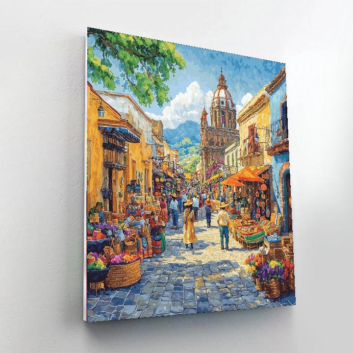Oaxaca City Numbered Painting Kits