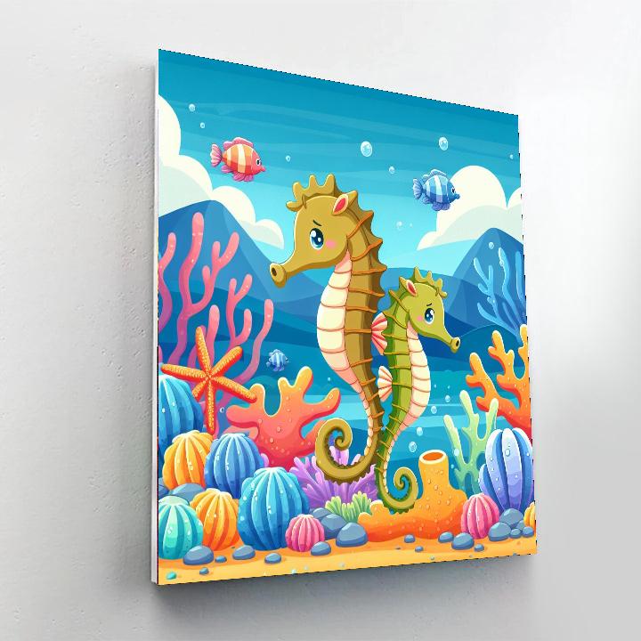 Under The Sea Safari Number Painting