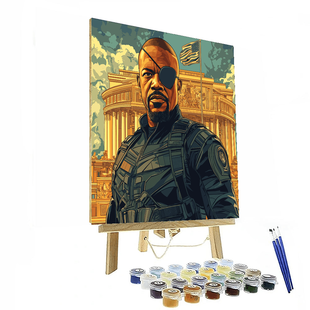 Samuel L. Jackson: Commanding The Cinematic Universe Paint By Number