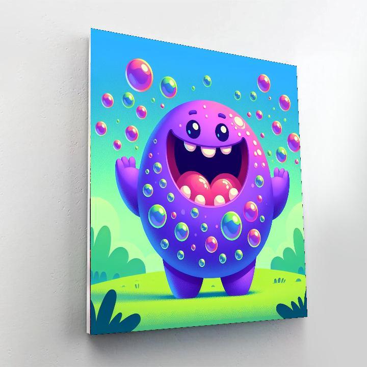Bubbly Monster Painting By Numbers Kit