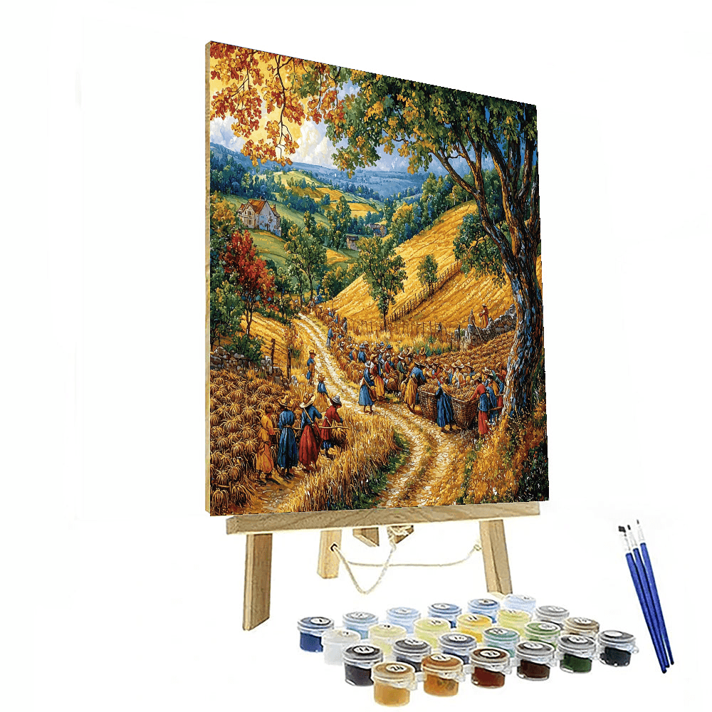 Pieter Bruegel the Elder Inspired Harvest Hues - DIY Painting By Numbers Kit