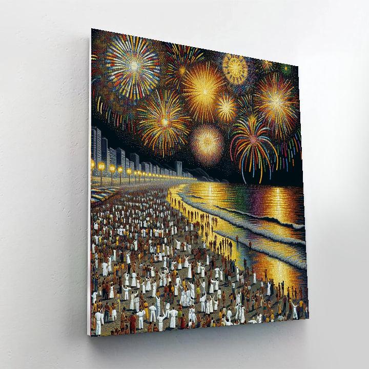 Rio De Janeiro New Year’s Eve Celebration - Brazil Number Painting