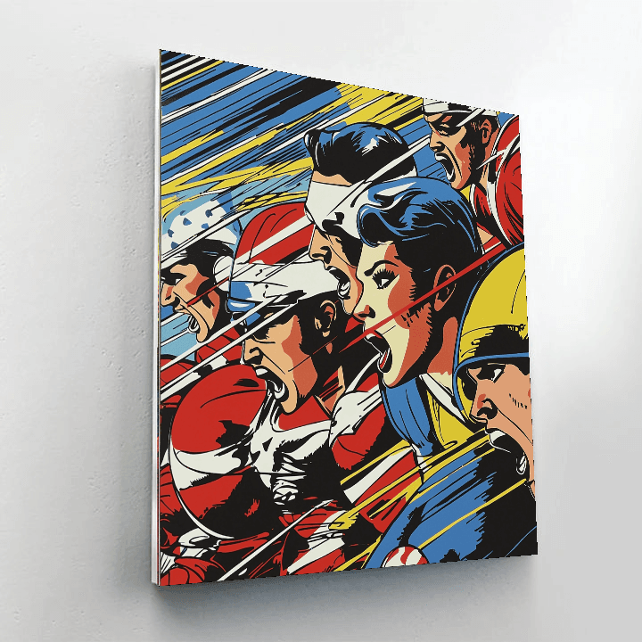 Roy Lichtenstein Inspired Timeless Sports Legends  DIY Paint By Numbers