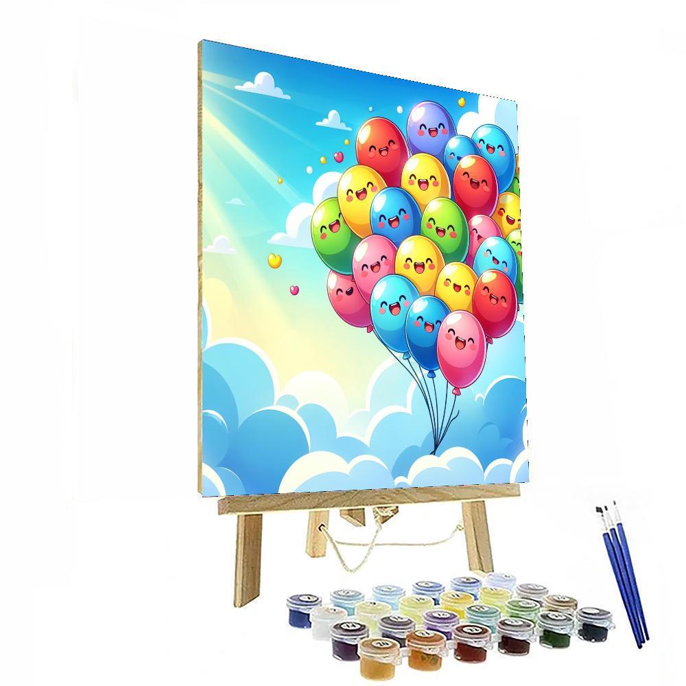 Bright Balloons Number Painting