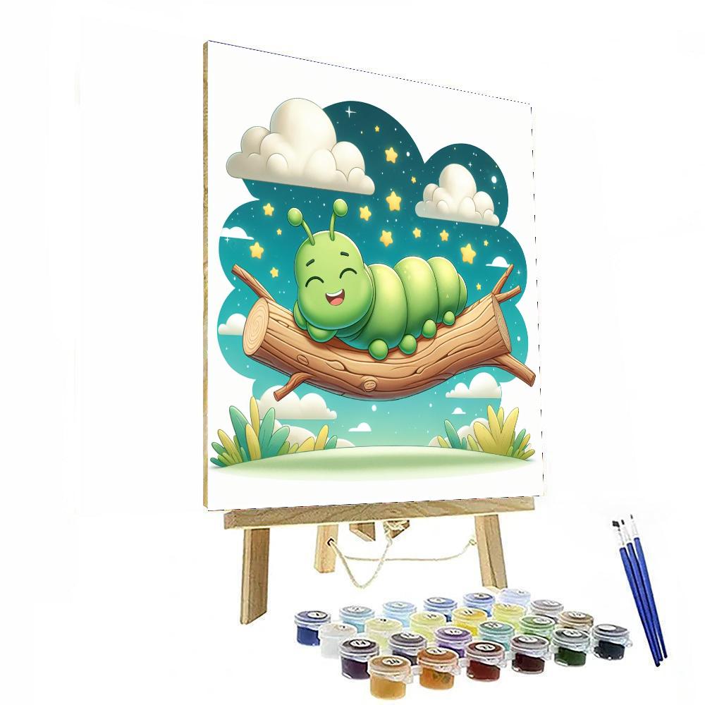 Cosmic Caterpillar DIY Paint By Numbers